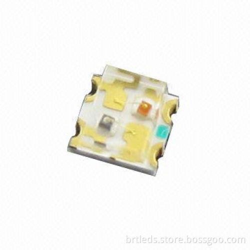 Multicolor LED with Red and Yellow-green Emitted Colors, Water Clear Lens Appearance